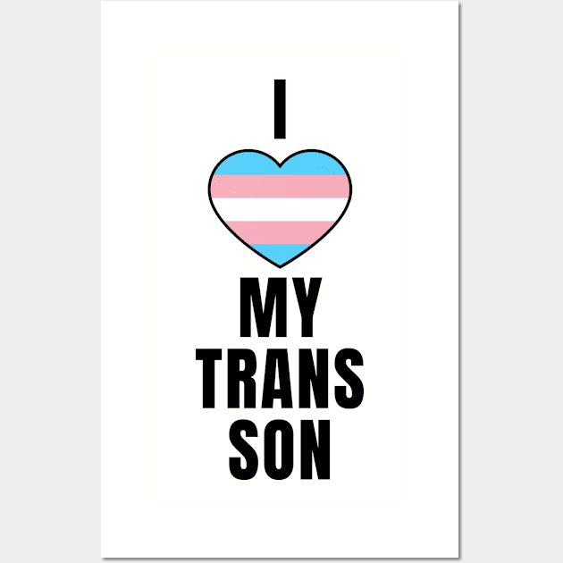 I Love My Trans Son Wall Art by QCult